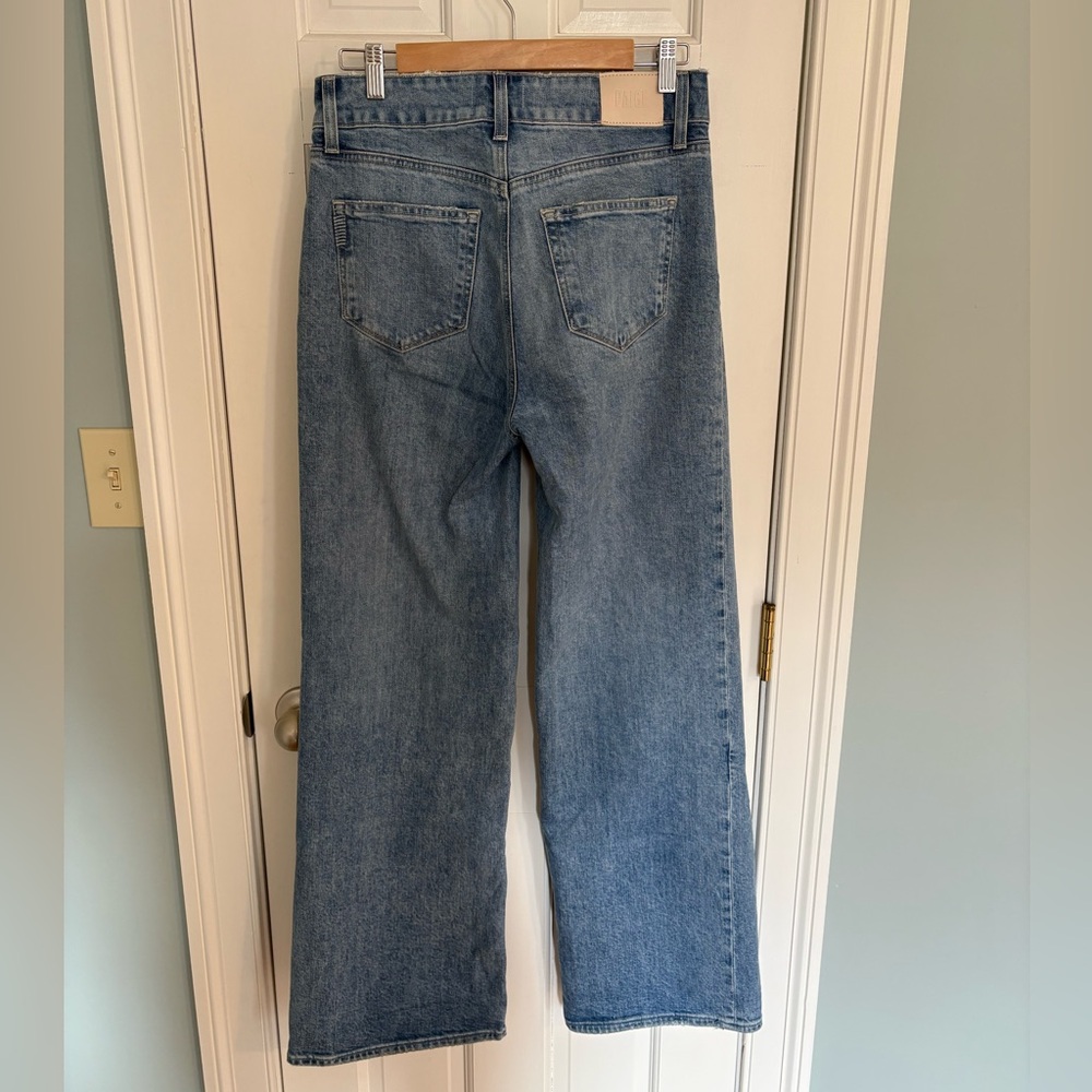 PAIGE Sasha High Rise Wide Leg Jeans Magnifique Wash Size 28, 32” Inseam - Picture 3 of 7
